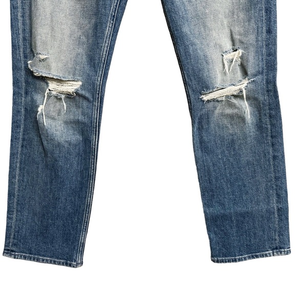 Mother Superior High Waisted Rider Ankle Straight Leg Jeans Far Beyond The Sky - Picture 4 of 11